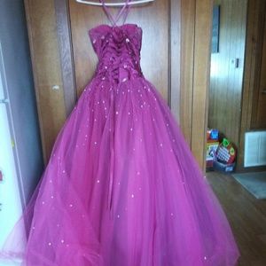 Hot Pink Cinderalla dress by Morti Lee byMadeline